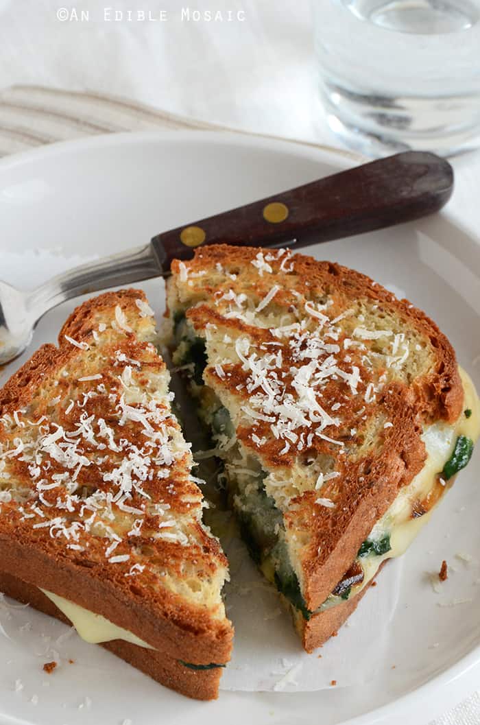 SpinachMozzarella Grilled Cheese An Edible Mosaic™