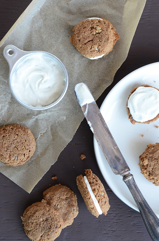 Peanut Butter Banana Bread Whoopie Pies 7 Days of Festive Holiday Treats - An Edible Mosaic™