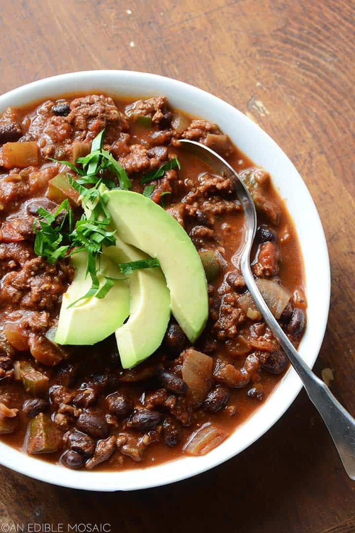 Easy 30Minute Chocolate Chili Recipe with Coffee and Black Beans An