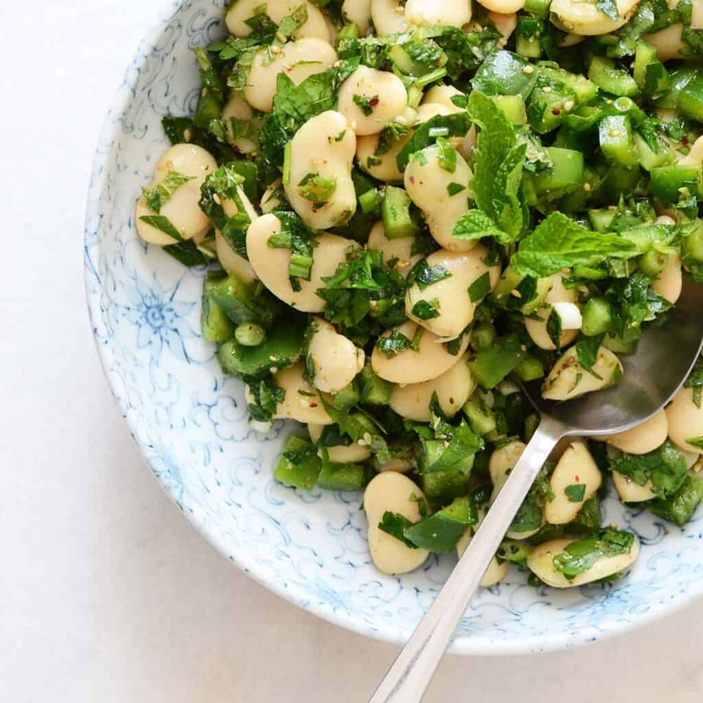 Za’atar and Mint Butter Bean Salad (Vegan and Gluten Free) An Edible