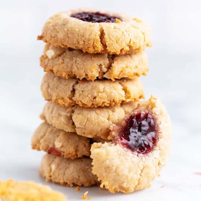 The Best Vegan Thumbprint Cookies Recipe with Raspberry Jam - An Edible ...
