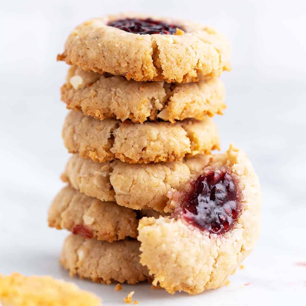 The Best Vegan Thumbprint Cookies Recipe with Raspberry Jam - An Edible ...