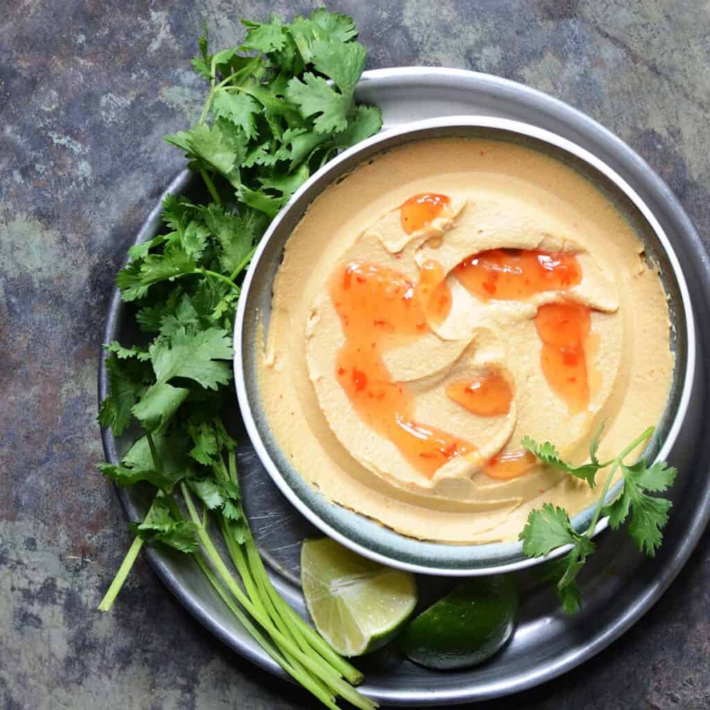 10 Minute Easy Thai Curry Peanut Butter Hummus An Edible Mosaic™