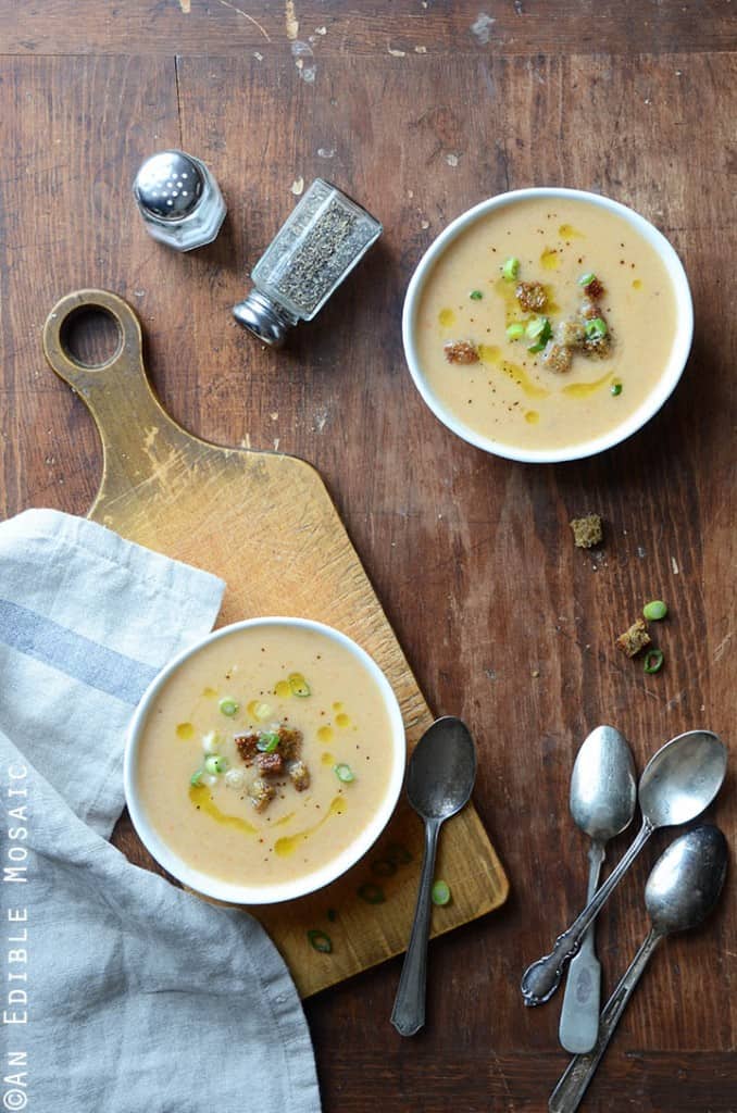 Cauliflower Cheese Soup Recipe with Beer An Edible Mosaic™