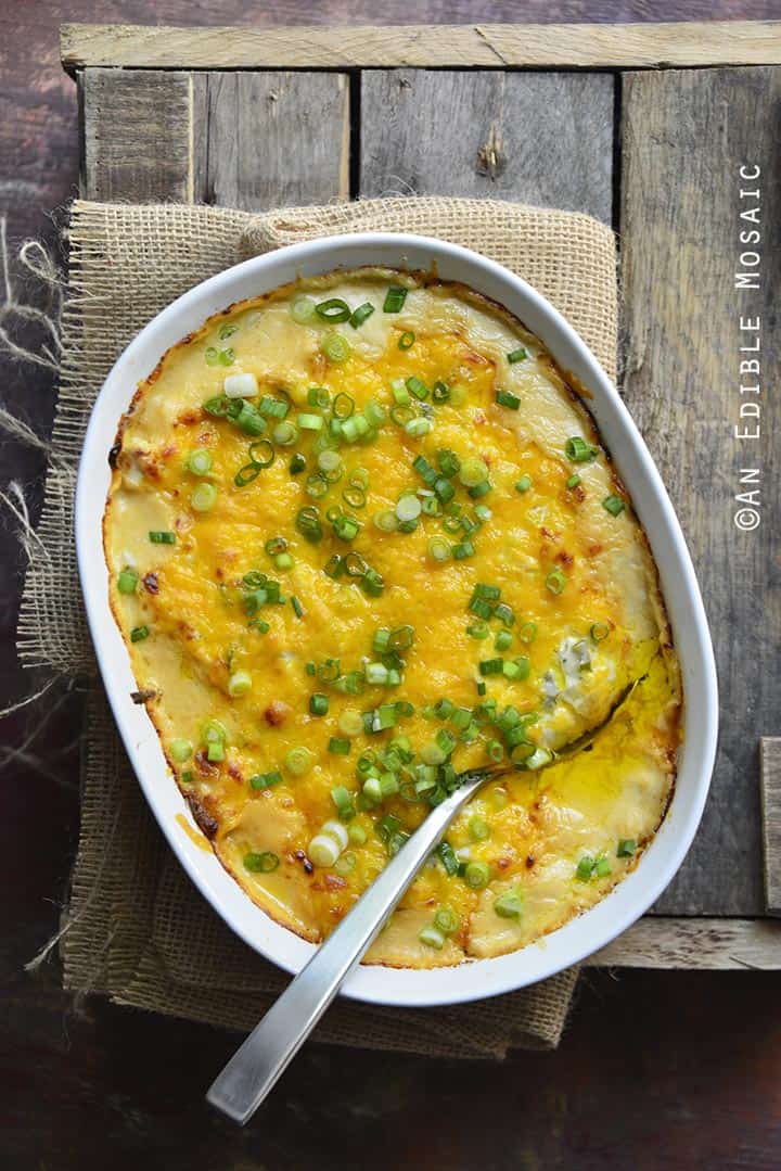 Low-Carb Cheesy Leftover Turkey (or Chicken) Jalapeno Popper Casserole {Gluten-Free}