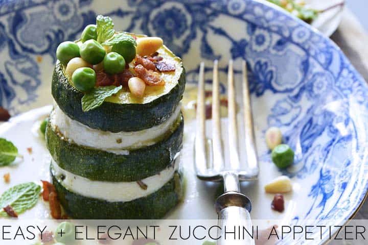 Zucchini Stacks with Goat Cheese (The BEST Zucchini Appetizer!)