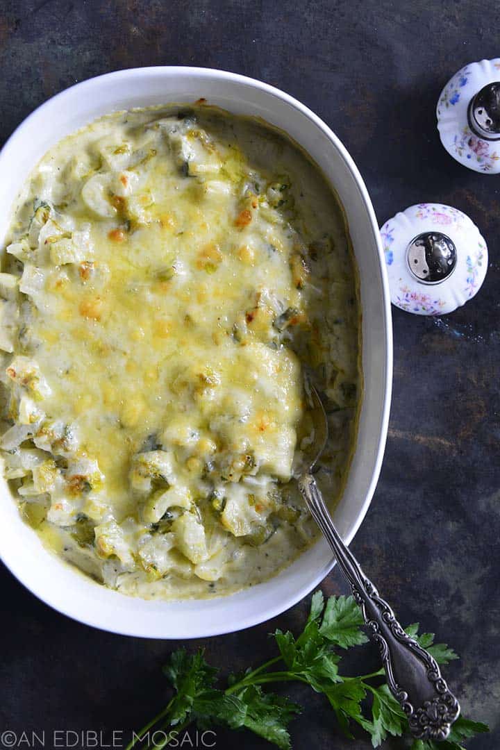 Best Quick & Easy Cheesy Celery Gratin Recipe An Edible Mosaic™