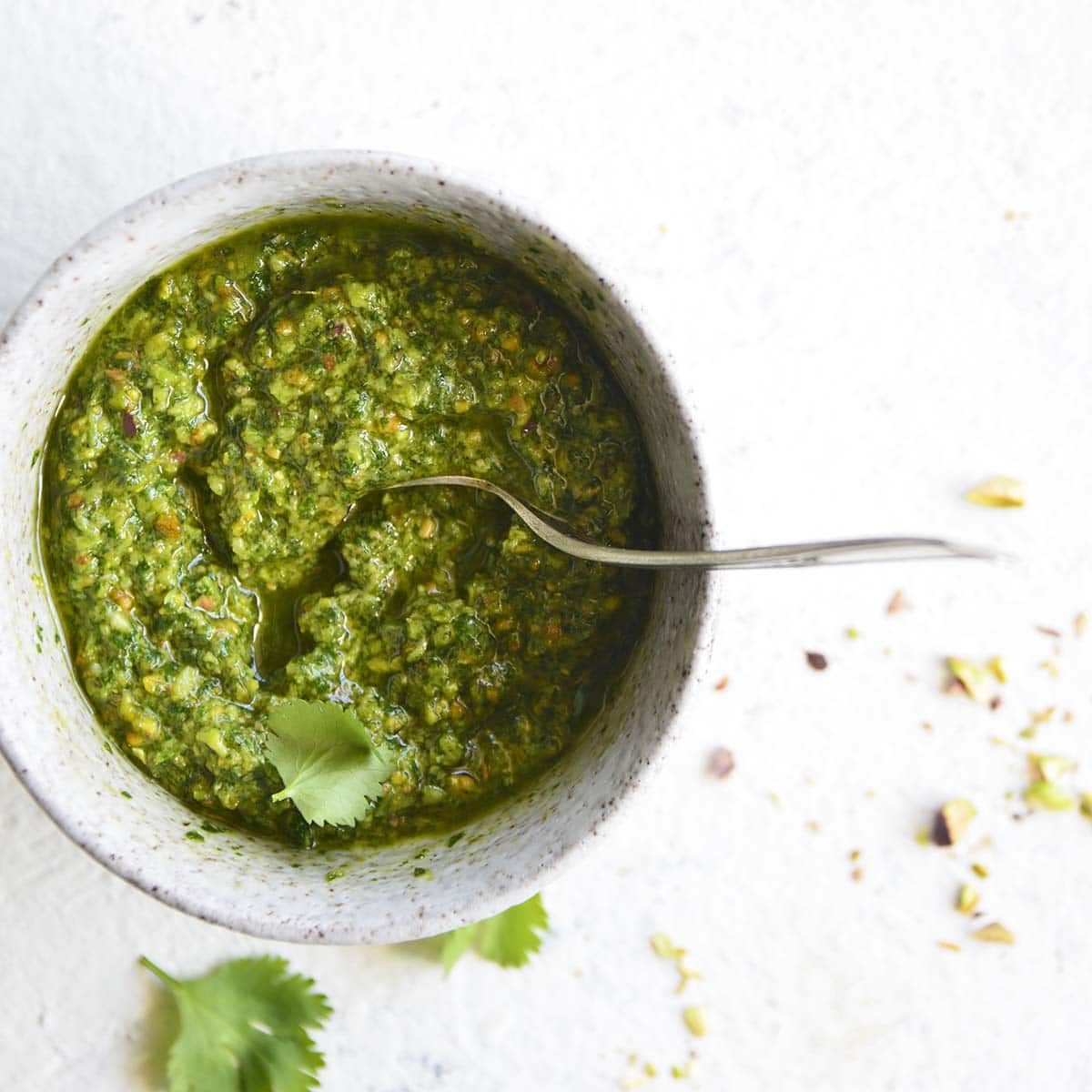 Easy Vegan Fresh Cilantro Pesto Recipe Rich & Nutty Flavored An