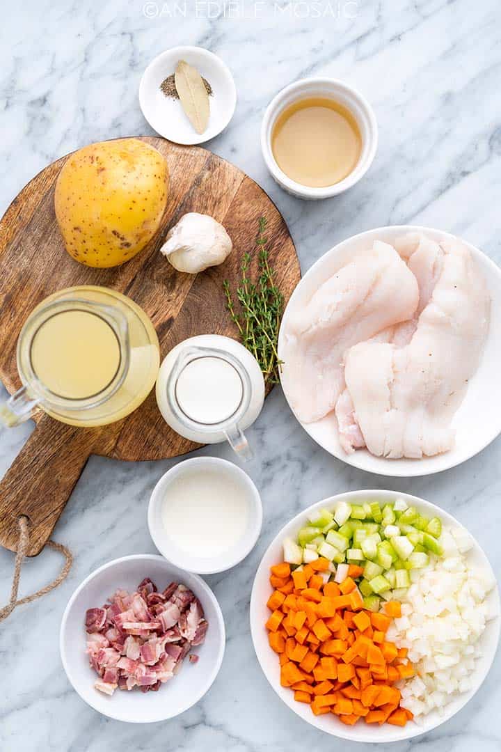 Easy Creamy New England Fish Chowder Recipe An Edible Mosaic™