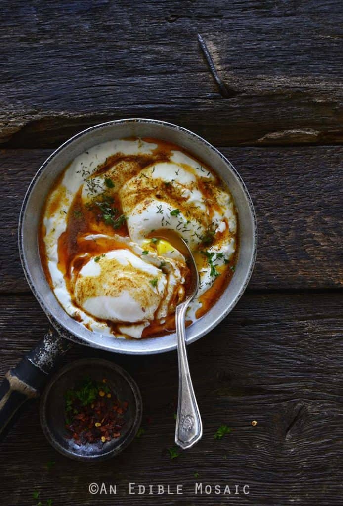 Cilbir (Turkish Eggs Recipe) An Edible Mosaic™