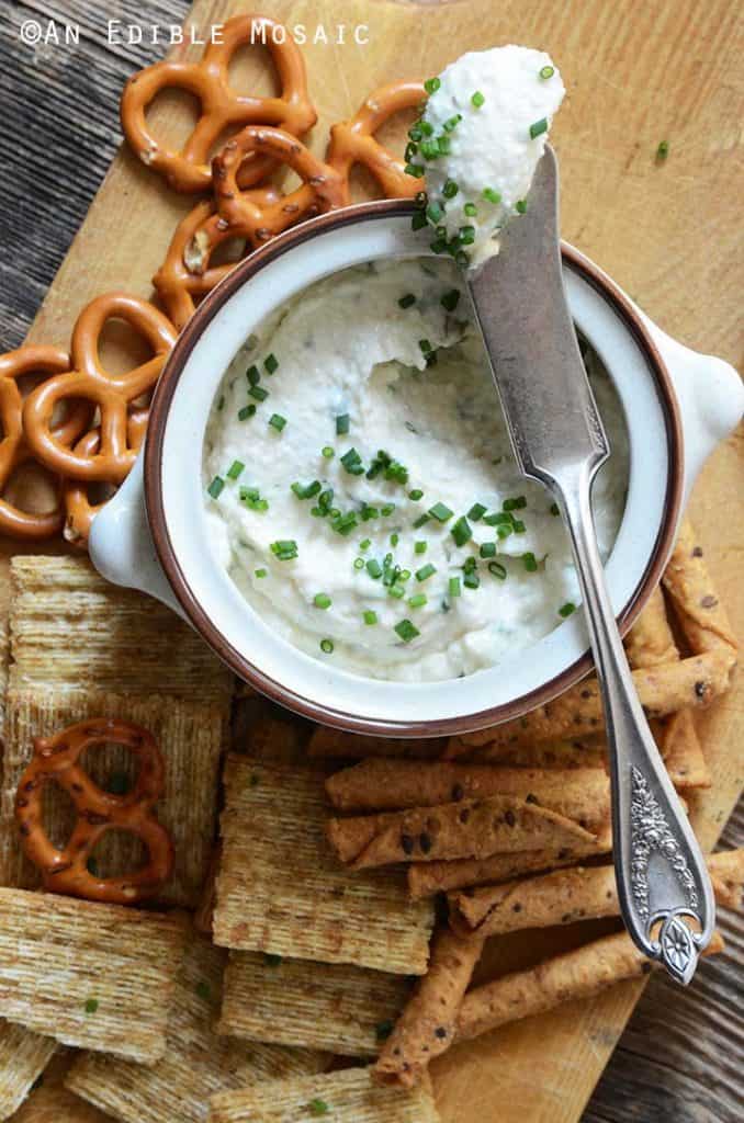 Garlic and Chive Cottage Cheese Dip Recipe An Edible Mosaic™