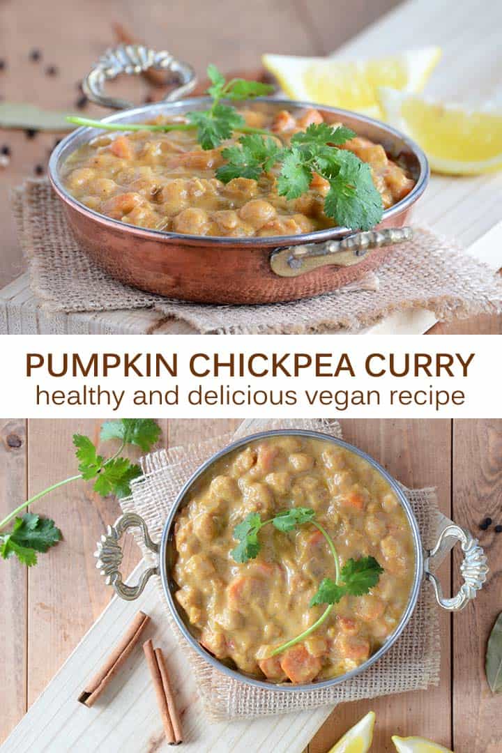 Vegan Chickpea Pumpkin Curry Recipe - An Edible Mosaic™