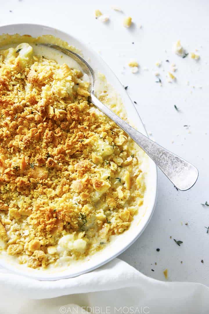 Easy Cauliflower Gratin Recipe with Buttery Ritz Topping If You Like