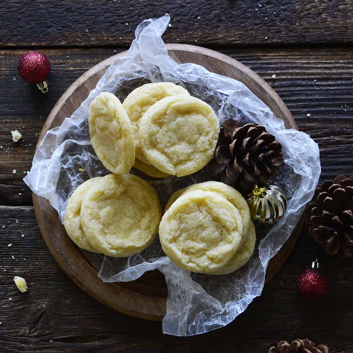 BEST Easy Soft and Chewy Eggnog Cookies Recipe - An Edible Mosaic™