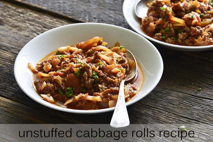 Unstuffed Cabbage Rolls Recipe #paleo