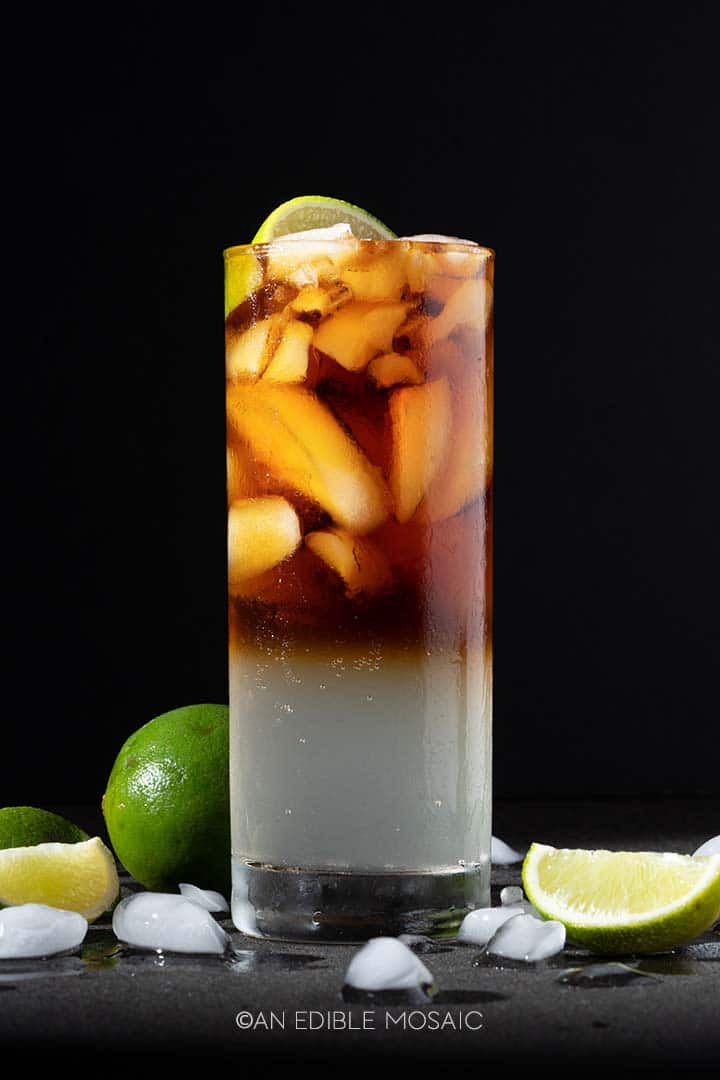 Dark and Stormy Cocktail Recipe with Spiced Simple Syrup {video} An