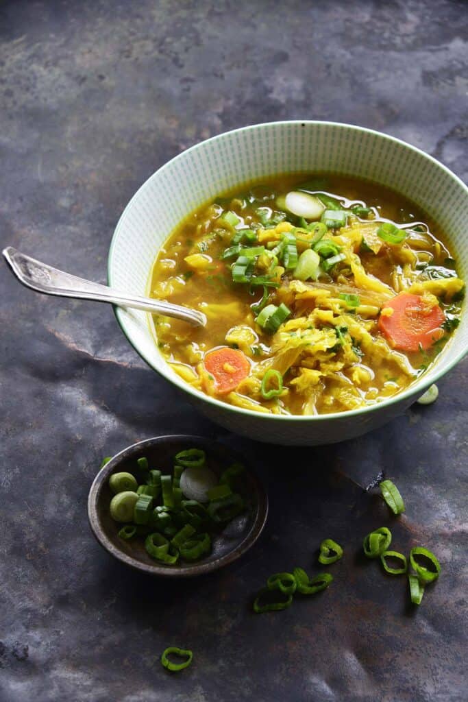 AIP Paleo Bone Broth Cabbage Detox Soup Recipe