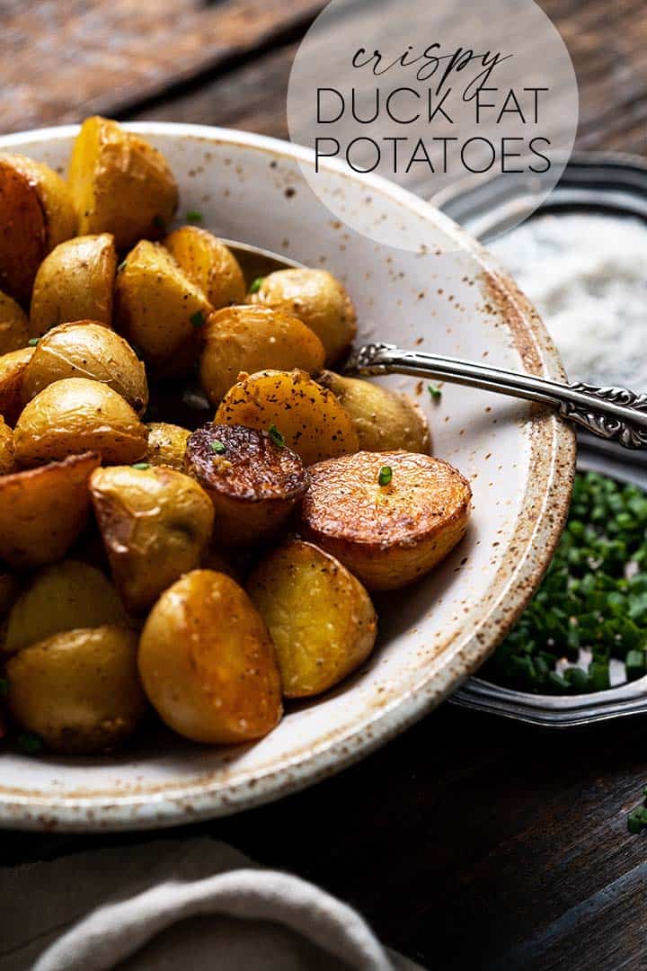 Roasted Duck Fat Potatoes Recipe - An Edible Mosaic™
