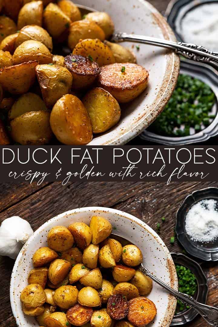 Roasted Duck Fat Potatoes Recipe - An Edible Mosaic™