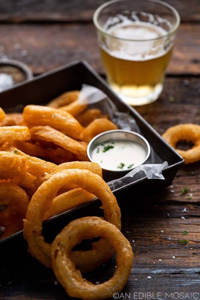 Extra Crispy Beer Batter Onion Rings Recipe {video} An Edible Mosaic™