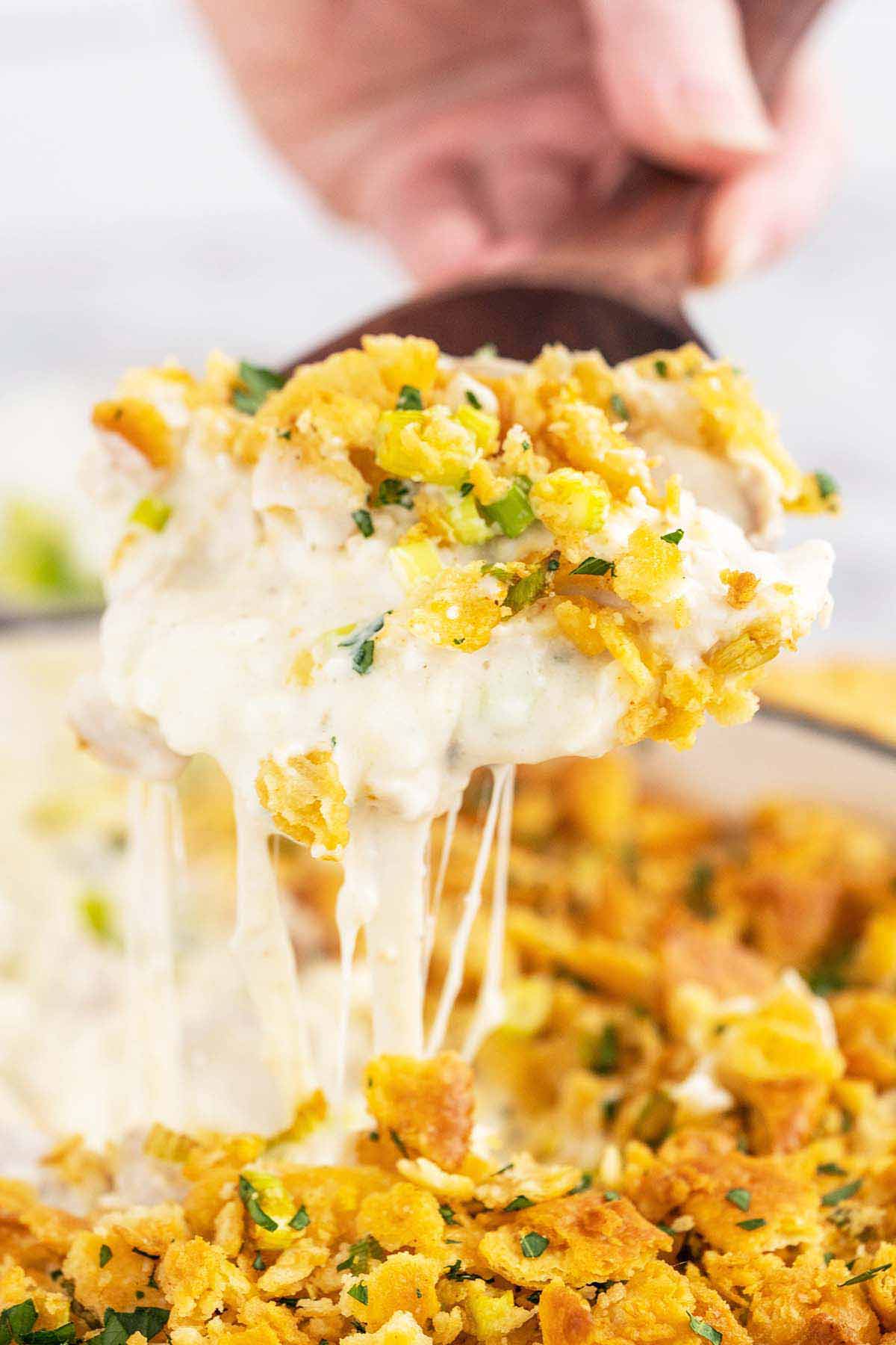 Million Dollar Chicken Casserole Recipe with Ritz Crackers