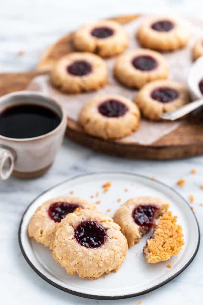 The Best Vegan Thumbprint Cookies Recipe with Raspberry Jam - An Edible ...