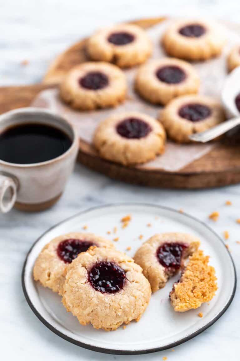 The Best Vegan Thumbprint Cookies Recipe with Raspberry Jam - An Edible ...