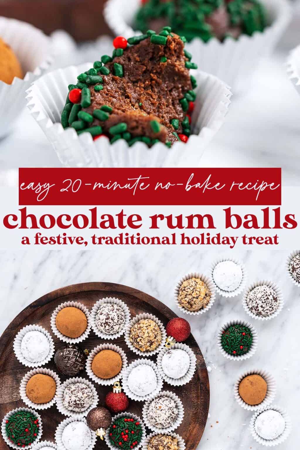 No Bake Classic Chocolate Rum Balls Recipe Easy to Make in 20 Minutes