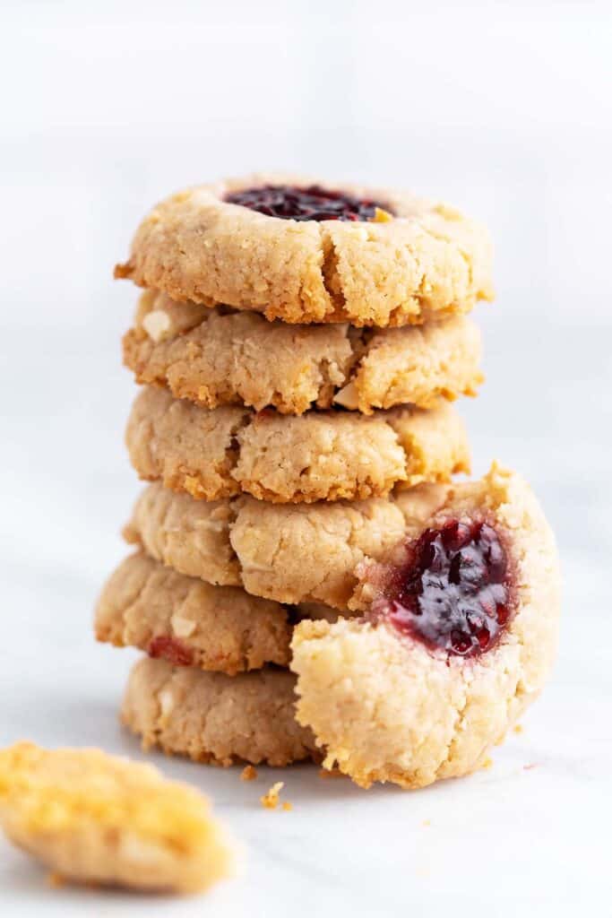 The Best Vegan Thumbprint Cookies Recipe with Raspberry Jam - An Edible ...