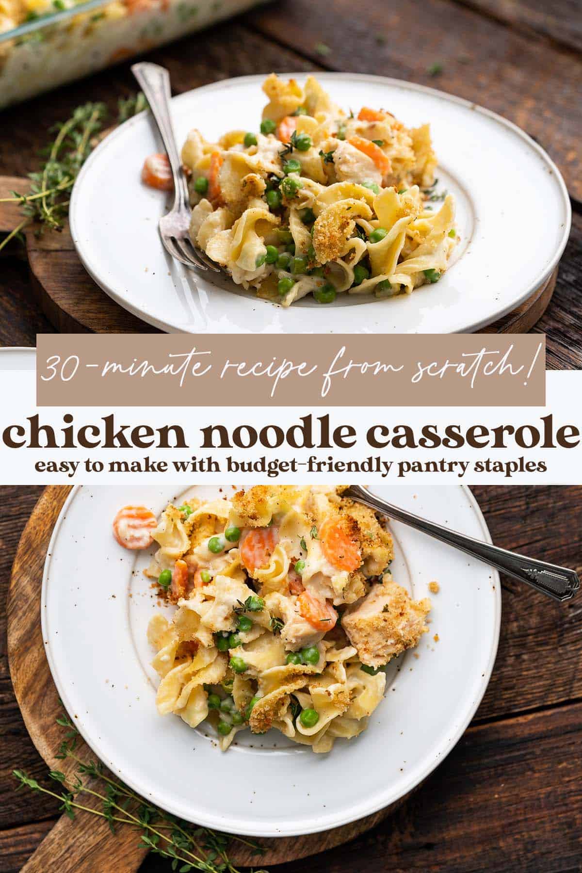 Easy 30Minute Chicken Noodle Casserole Recipe Without Soup in a Can