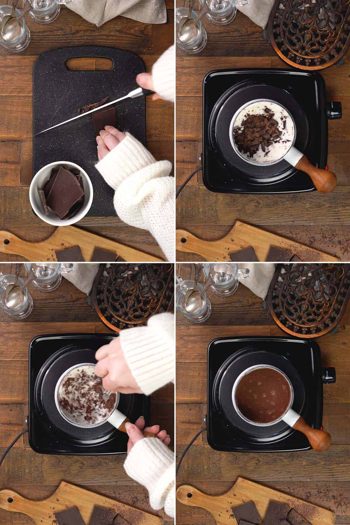 How to Make Drinking Chocolate (French Hot Chocolate)