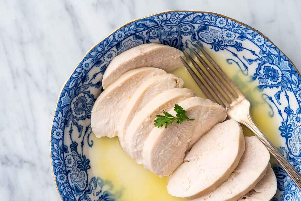 How to Make Tender, Juicy Poached Chicken - An Edible Mosaic™