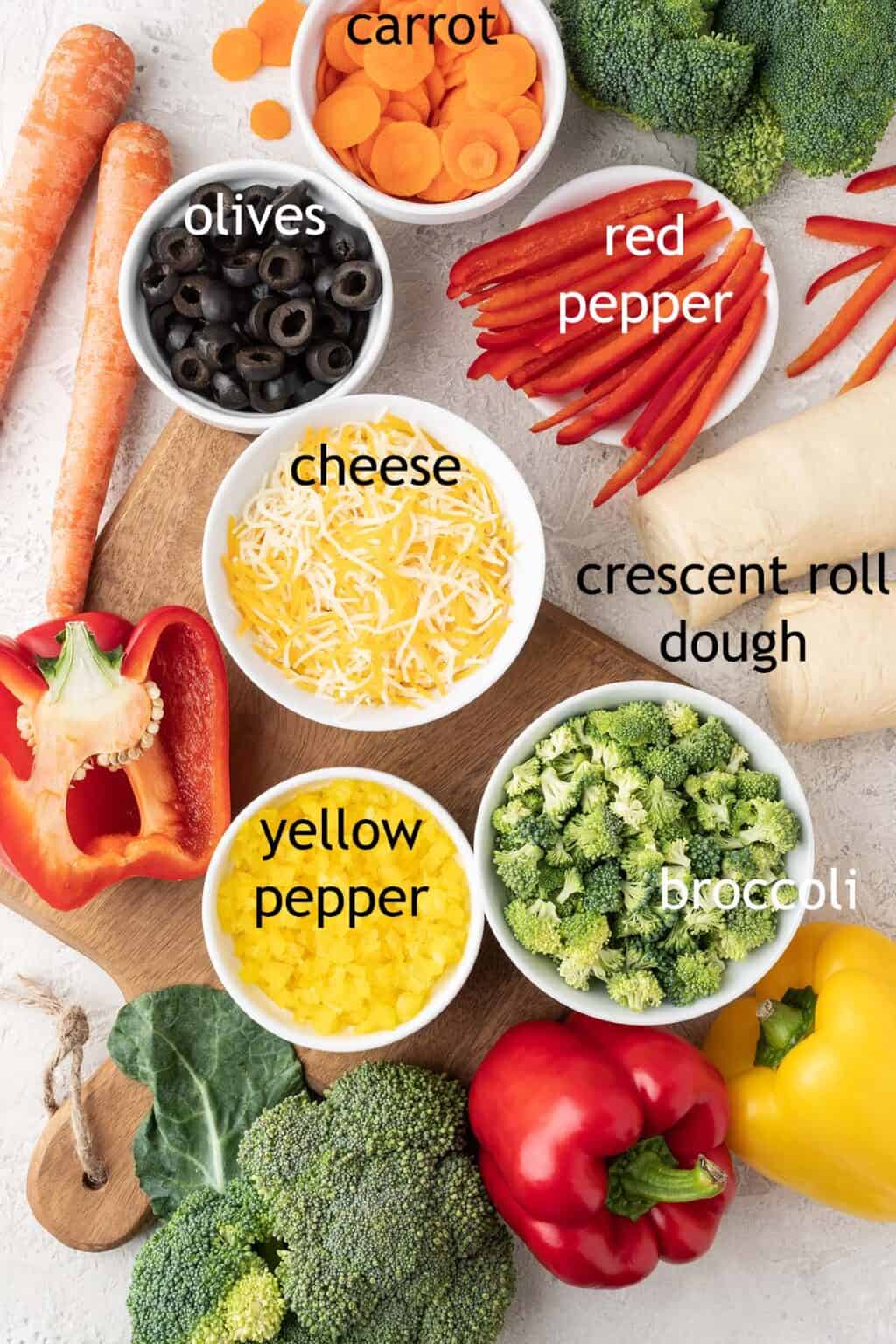 Crescent Roll Veggie Pizza Recipe - An Easy Classic Appetizer Everyone ...