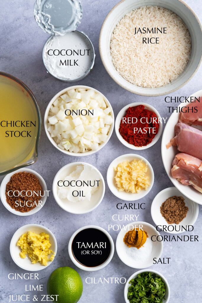 One Pot Coconut Lime Curry Chicken and Rice Recipe - An Edible Mosaic™