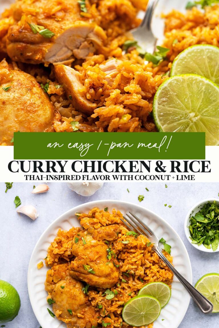 One Pot Coconut Lime Curry Chicken and Rice Recipe - An Edible Mosaic™