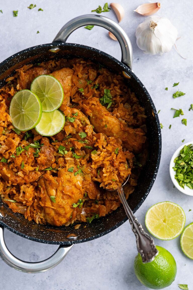 One Pot Coconut Lime Curry Chicken and Rice Recipe - An Edible Mosaic™