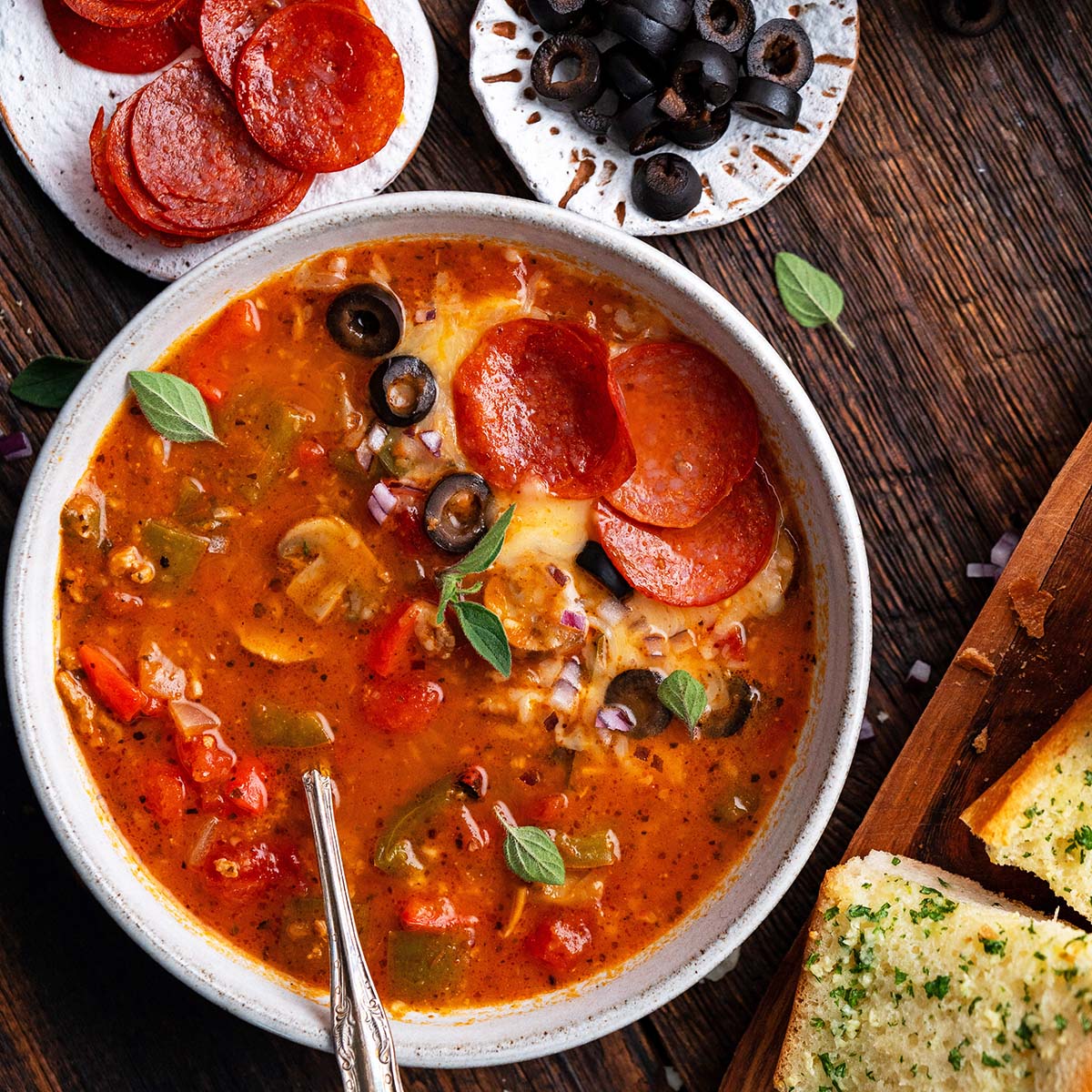 Easy Pizza Soup Recipe
