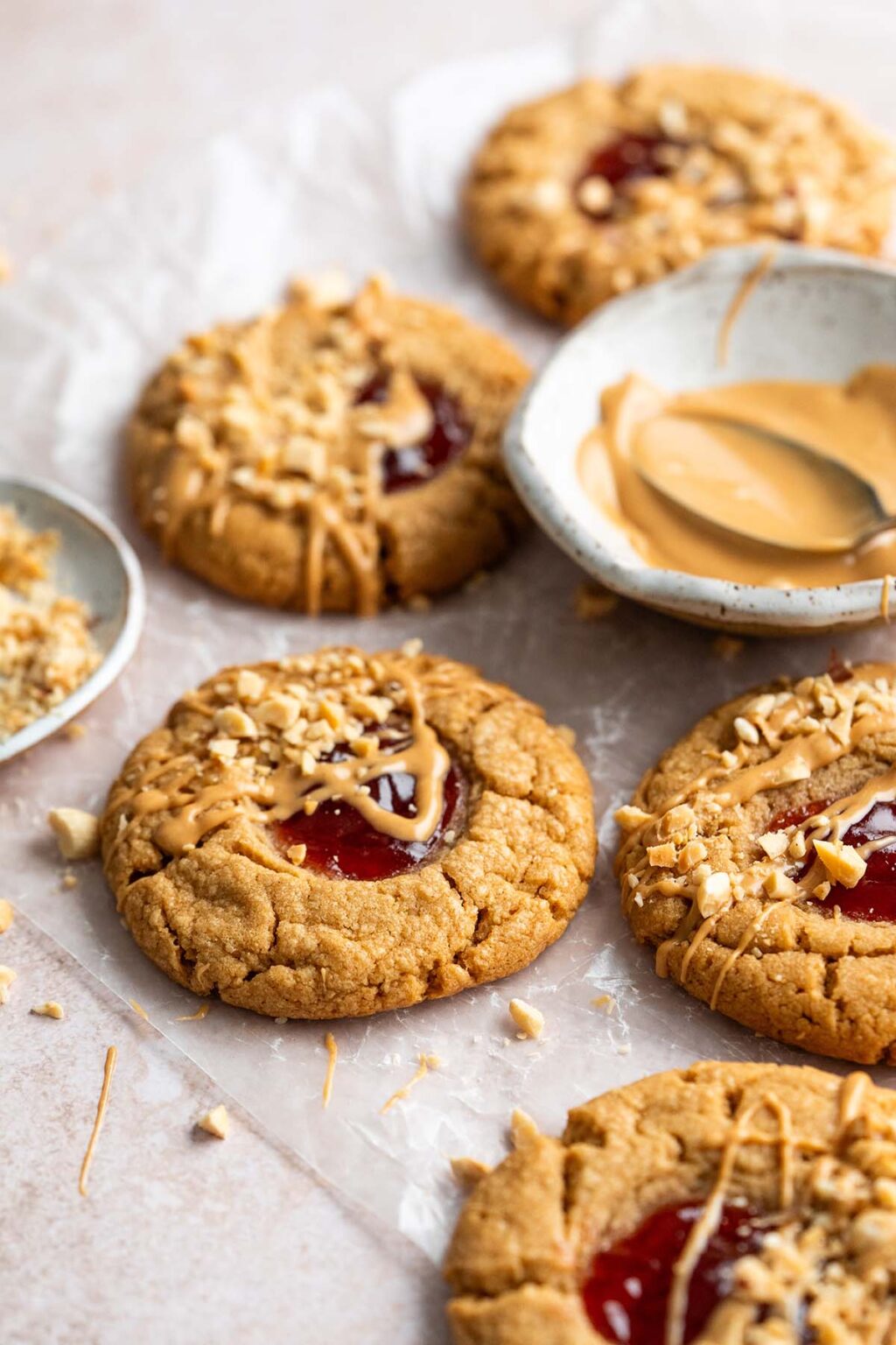Peanut Butter and Jelly Cookies - An Edible Mosaic™