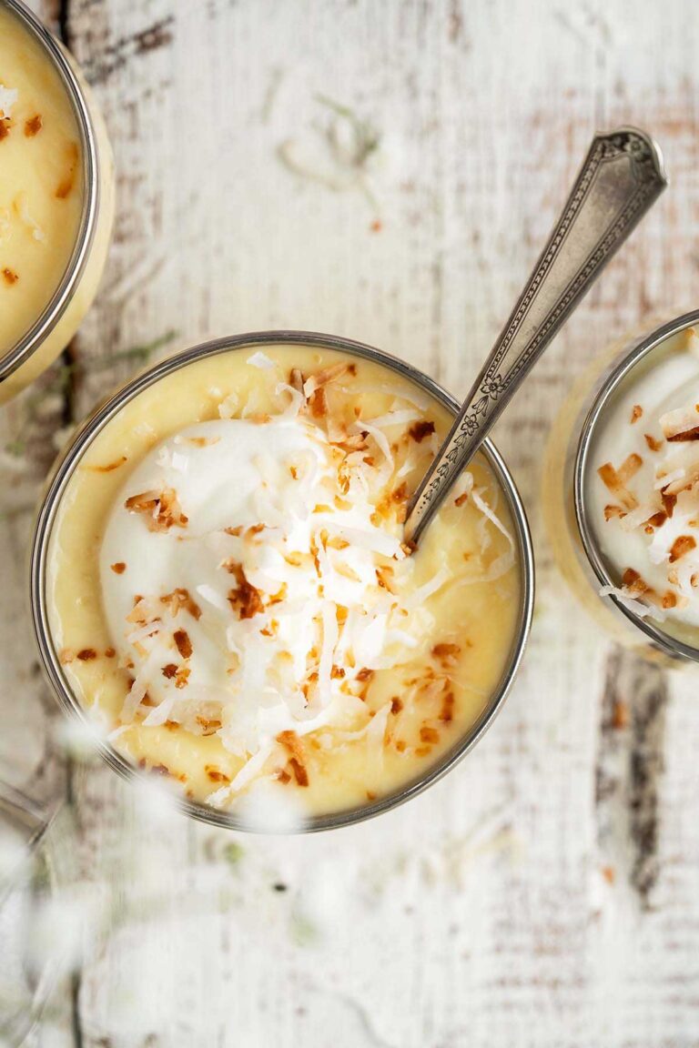 Lumpy Pudding Easy From-Scratch Coconut Pudding Recipe {video} - An Edible Mosaic™